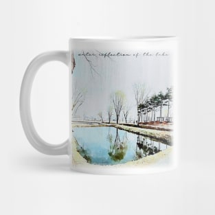 water reflection of the lake(watercolor painting) Mug